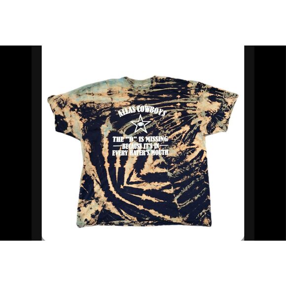 Dallas Cowboys Funny Parody Tie-Dye Tee - Picture 1 of 4